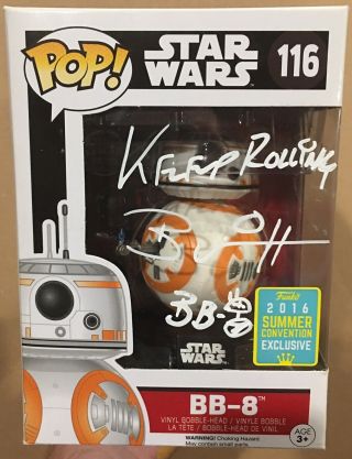 Brian Herring Signed/autographed Funko Pop Star Wars Bb - 8