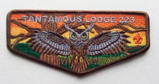 Tantamous Lodge 223 (s - 1).  1st Flap From The Mayflower Council