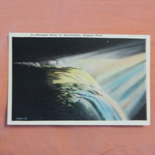 Vintage Postcard Prospect Point By Illumination,  Niagara Falls N.  Y.