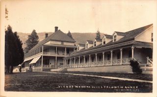 Real Photo Postcard View Of Wawona Hotel From Annex Wawona California 109496