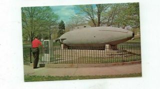 Nj Paterson Jersey Vintage Post Card Holland Submarine In Westside Park
