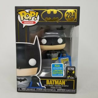 Batman W/ Sdcc 2019 Bag Funko Pop Heroes 284 Limited Edition Exclusive