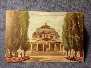 Vintage Postcard Salt Palace,  Front View,  Salt Lake City,  Utah