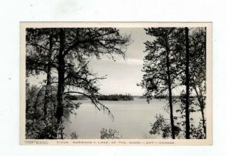 Canada Ontario Antique Real Photo Rppc Post Card Sioux Narrows Lake Of The Woods