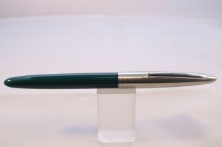 Vintage HERO No.  329 Extra Fine Fountain Pen,  Dark Green with Chrome Trim 3