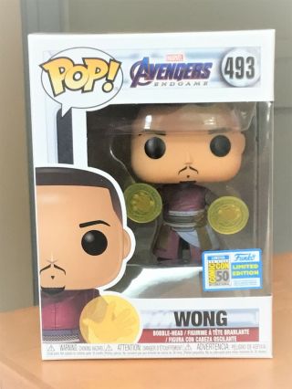 Funko Pop 2019 Sdcc Limited Edition Avengers Endgame Wong 493 In Hand