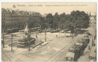 Belgium - Brussels/bruxelles,  Porte De Namur - Vintage Nels Postcard