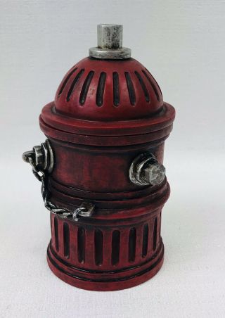 Red Hats Of Courage 1998 Vanmark Retired Very Rare Red Hydrant Lidded Box Euc