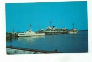 Vintage Ship Post Card U.  S.  Coast Guard Cutter " Unimak "