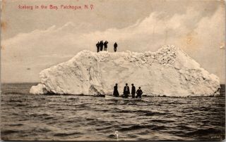 Vintage Postcard Iceberg Bay Patchogue Long Island Ny - Pc