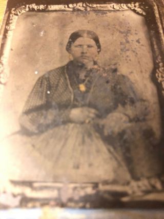 Tintype Photograph Taken From An Older Cased Image Ambrotype 2