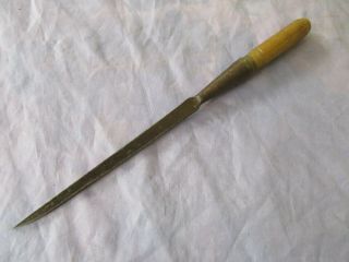 Vintage Socket Mortise Chisel 1/8 Inch Wide With A Short Handle