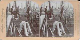 Keystone View Co Stereoview – Last Day At Camp Chickamauga Park Ga 1898