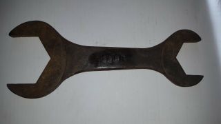 Rare Antique Large Wrench,  Tractor,  Steam Engine,  Open End 13 " Long Imprint 39m