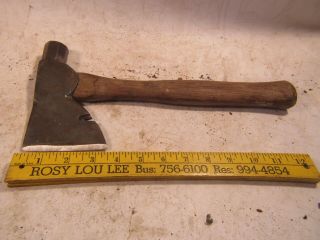 Vintage Powr - Kraft 1 - 1/2 Lb Axe / Hatchets With Wood Handle Made In Usa