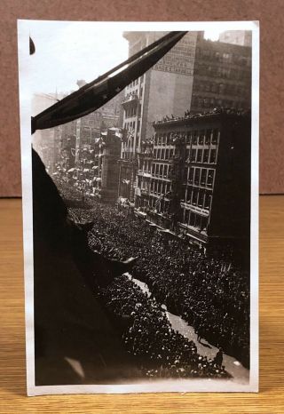 York City Ticker Tape Parade Soldiers Vintage Photo Snapshot Picture View