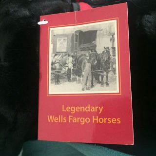 Wells Fargo Legendary Plush Horse KING Black and White Pony 2003 Rare HTF 4