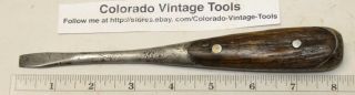H.  D.  Smith " Perfect Handle " Flat Tip Screwdriver - Tool / Pat.  1908 / $5 To Ship