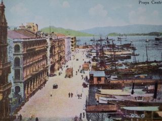 1920/30s Hong Kong Postcard Praya Central (post Office At Left Most)