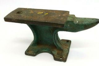 Vintage Cast Iron Mini Anvil Japan Jeweler Machinist Tool Japanese Patina 3
