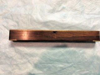 antique small brass and wood level 3