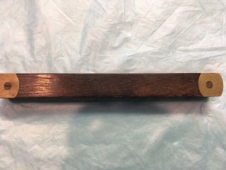 antique small brass and wood level 4