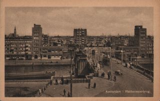 Rotterdam,  Mathenesserbrug Postcard,  Unposted