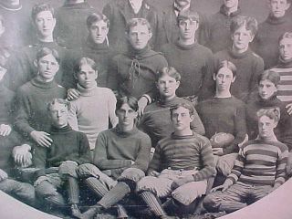 Orig 1900 FOOTBALL TEAM Framed PHOTO from MANSFIELD NORMAL SCHOOL Pa College 2