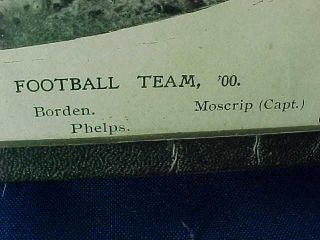 Orig 1900 FOOTBALL TEAM Framed PHOTO from MANSFIELD NORMAL SCHOOL Pa College 4