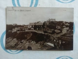 1914 Picture Postcard Of Osborne Hotel Langland