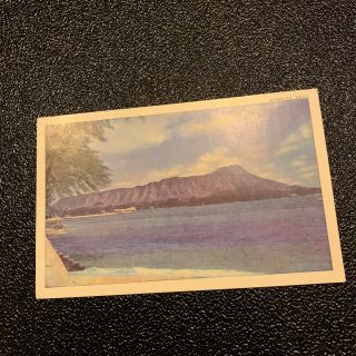 1940s Colorized R Postcard Of Diamond Head In Hawaii