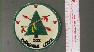 Boy Scout Oa 352 Zhinkwak Round 4585hh
