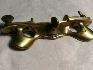 Vintage/Antique Brass Spoke Shave/Woodworking Tool For Wood Moldings ORNATE 3