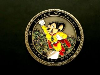 Very Rare Nypd Might Mouse Iab Financial Crimes Bureau Challenge Coin