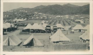 India 1932 Razmak Military Camp 4.  25 X 2.  75 Inches Photo