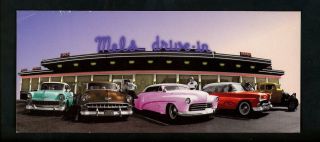 Oversized Postcard California Ca Mels Drive - In Restaurant American Graffiti