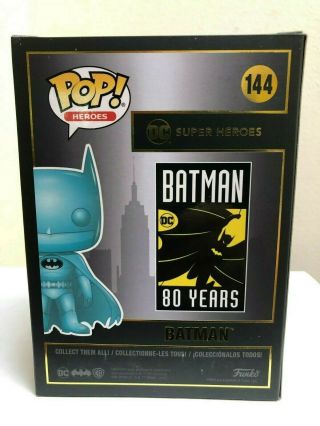Teal Chrome Batman Funko POP OFFICIAL SDCC 2019 Sticker DC 2