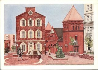 Postcard Pa Pennsylvania Lancaster County Penn Square Downtown Market Unposted