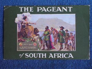 Cape Town South Africa/the Pageant Of South Africa - Oct 1910/color Litho Pc