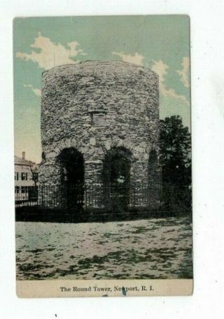 Ri Newport Rhode Island Antique 1911 Post Card The Round Tower