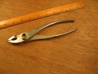 Vintage Crescent G - 28 Large Slip - Joint Pliers 8 Inch Quality Usa Tool