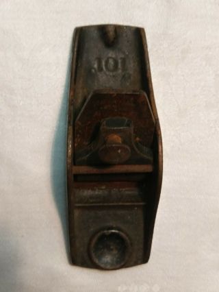 Vintage Stanley No.  101 Wood Block Plane Small (3.  25 " X 1.  25 "),  Complete