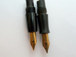Vintage X2 14ct Gold Burnham Nibs And Section
