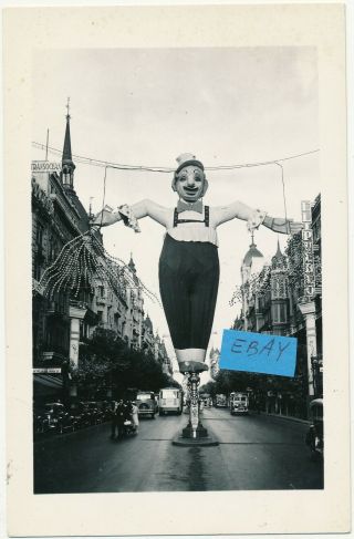Vintage Real Photo Postcard Argentina Plaza De Mayo Street Scene Buenos Aires