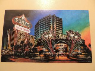 Dunes Hotel Casino Las Vegas Nevada Vintage Postcard Oasis Xanadunes