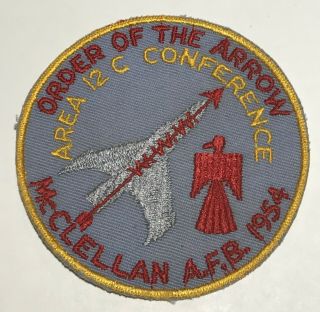 1954 Oa Conclave Patch Region 12c Mcclellan Afb Cc2