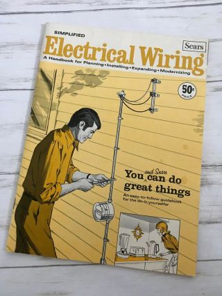 Vintage 1969 Sears Simplified Electrical Wiring Handbook Diy Electric Home Guide