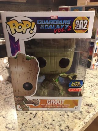 Funko Pop Marvel Guardians Of The Galaxy Groot 202 Target 10” Life Size Gotg 2