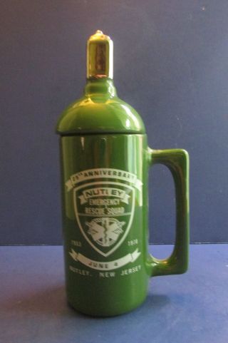 Vintage Nutley Emergency Rescue Squad 25th Anniversary Cup Mug Beer Stein