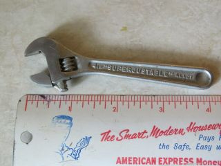Vintage J.  H.  Williams & Co.  Superjustable 4 - In.  Adjustable Wrench.  Usa Made.